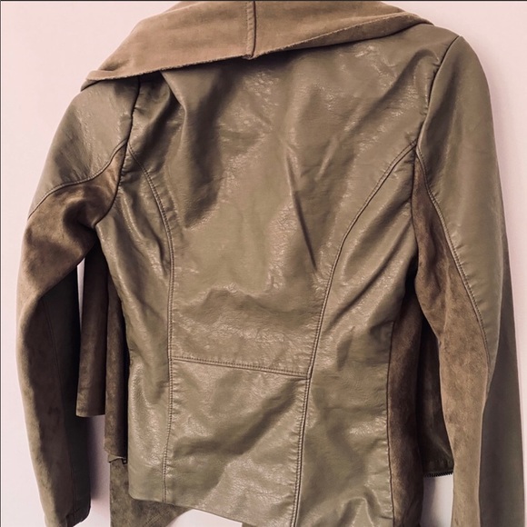 Anthropologie jacket suede and faux leather xs - Picture 3 of 8